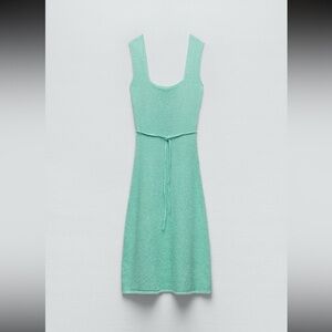 Zara Sleeveless Knit Maxi Dress in Mint